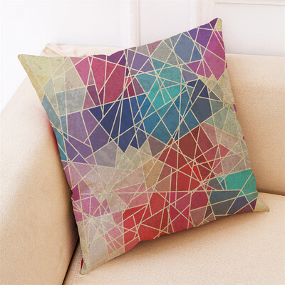 

Siaonvr Home Decor Cushion Cover Colorful Geometry Throw Pillowcase Pillow Covers