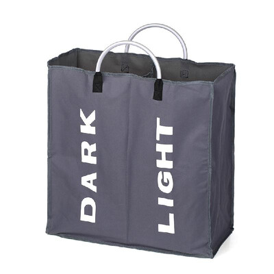 

Collapsable 2-section Laundry Bag Foldable Laundry Hamper Durable Oxford Fabric Laundry Basket Clothes Sorter Portable Multifuncti