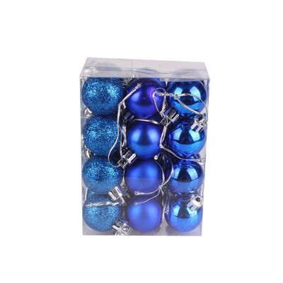 

24pcs Plastic Christmas Hanging Balls Ornaments Xmas Trees Decor for Party Wedding House