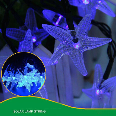 

Household Solar Festival 35 LED Hanging Light Strings Star Shape Outdoor Light Waterproof Fairy Garland Christmas Decoration