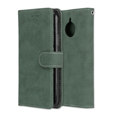 

MOONCASE Motorola Moto E4 Plus Vintage Scrub 3 Card Case - Green