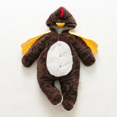 

Newborn Infant Baby Boys cartoon Hooded Romper jumpsuit Bodysuit Clothes Outfit
