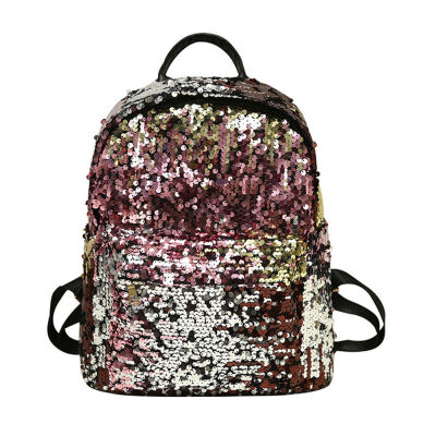 

Girls Sequins Backpack Glitter Bling School Travel Rucksack Handbag Shoulder Bag