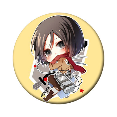 

1pcs Hot Anime Attack on Titan Cosplay Badge Cartoon Brooch Pins Collection bags Badges for Backpacks Button Clothes Decor