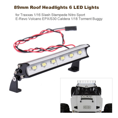 

89mm Roof Headlights RC Off-Road Dome 6 LED Lights for Traxxas 116 Slash Stampede Nitro Nitro Sport E-Revo Redcat Volcano EPXS30