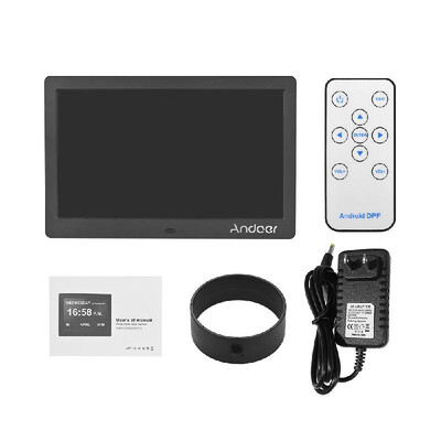 

Andoer 10 Inch Digital Alarm & Photo Frame LED Screen Simple Eletronic Photo Album Support ClockCalendarTime SettingMusicPhoto