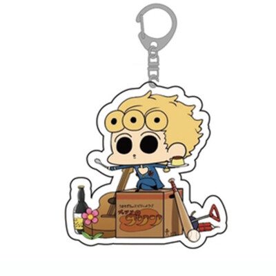 

CAR-TOBBY Anime Jojos Bizarre Adventure Keychain Cartoon Figure Acrylic Pendant Backpack Key Ring