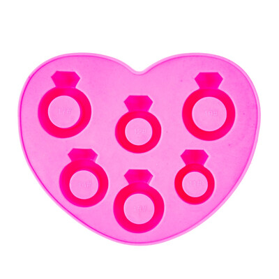 

Novelty Rubber Freezer Ice Cube Tray Love ice ring ice cube diamond ring ice mold