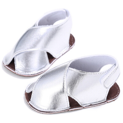 

0-18M Style Summer Kids Girls PU Material First Walker Shoe Baby Fashion Solid Color Non-slip Shoes