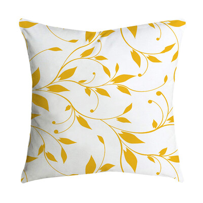 

〖Follure〗Pineapple Leaf Yellow Pillow Case Sofa Car Waist Throw Cushion Cover Home Decor