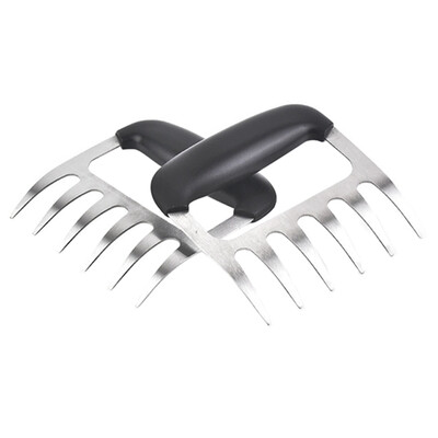 

2PCSSet Outdoor Bear Paws Forks Kitchen BBQ Tool Multi-Functional Meat Divider Claws Holder Handler Tongs Pull Shred Shredder