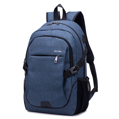 

Fashion mens casual bag smart usb charging out travel backpack girl big bag