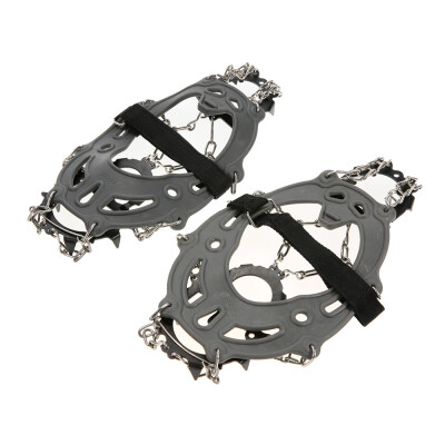 

14 Teeth Manganese Steel Crampons Nylon Strap Non-slip Shoes Cover Outdoor Ski Ice Snow Device Hiking