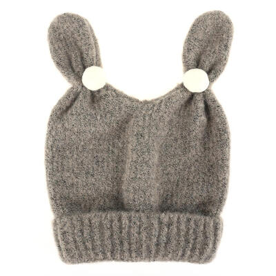 

New Cute Baby Kids Girl Boy Bunny Ears Warm Winter Knitted Cap Hat