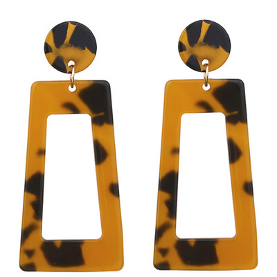 

Mottled Acrylic Dangle Drop Statement Earrings for Women Resin Fashion Jewelry Acrylic Earrings