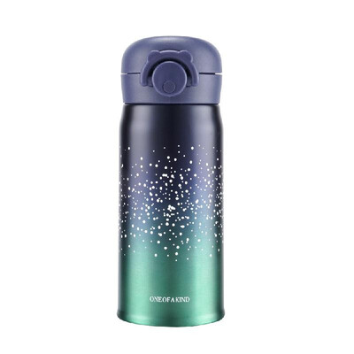 

500ml Stainless Steel Vacuum Insulation Cup Starry Sky Bounce Vacuum Flask Thermal Water Bottle Thermos Cup Leak-proof Straight Cu