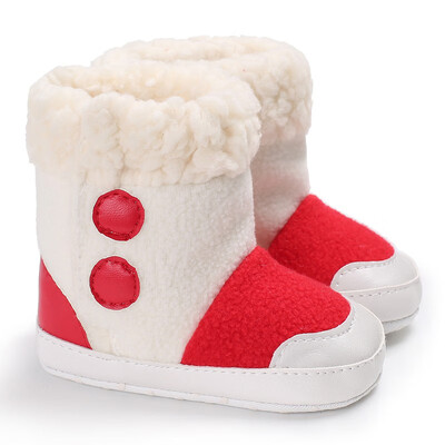 

Baby Girls Boys Shoes Autumn Winter First Walkers Kids Add Velvet Warm And Warm Children Boots
