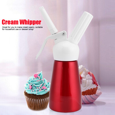 

Cream Whipper250mL Portable Red Aluminum Whipped Dessert Cream Butter Dispenser Whipper Foam MakerCream Dispenser