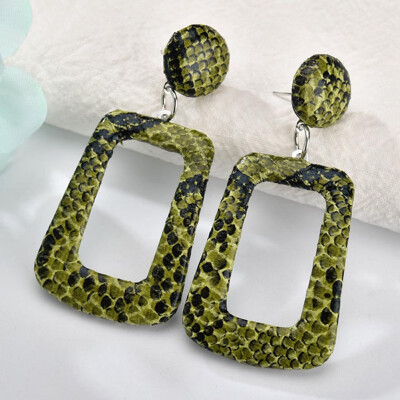 

Square Acrylic Drop Earrings For Ladies Trendy Dangle Earrings Statement Jewelry