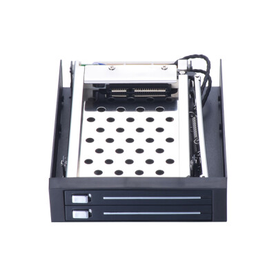 

Dual Bay 25" Inch SATA III Hard Drive HDD & SSD Tray Caddy Internal Mobile Rack Enclosure Docking Station Hot Swap