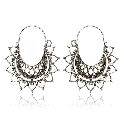 

guangxichuangshengxinfu 1 Pairs Bohemian Vintage Dangle Earrings Retro Carved Earrings Boho Dangle Drop Earrings for Women Girls