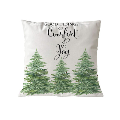 

Tailored Merry Christmas Pillow Cases Soft Sofa Cushion Cover Home Decor Pillow Core