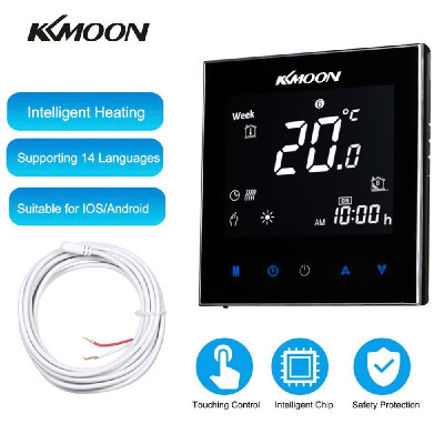 

KKmoon Digital Underfloor Heating Thermostat for Electric Heating System Floor & Air Sensor with WiFi Connection & Voice Control E