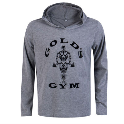 

Men Gym Thin Hoodie Long Sleeve Hoodies Sweatshirt Casual T-Shirt Fitness Tops