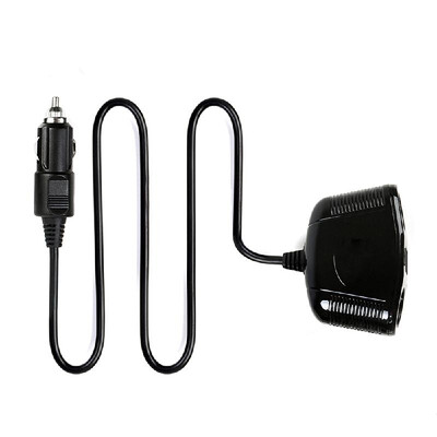 

Car Charger Cigarette Lighter Power Adapter 12V 24V Four-In-One Cigarette Lighter Socket with Dual USB Interface