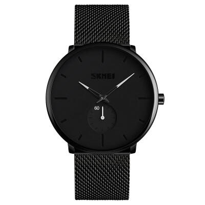 

SKMEI Simple Men Quartz Wristwatches Waterproof Business Watch With Stainless Steel Strap 9185