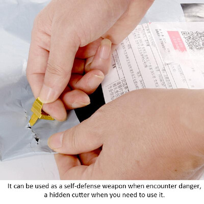 

Outdoor Universal Self Defense Tool&Multifunctional Built-in Blade Finger Ring Self-defensive Safety Stainless Steel