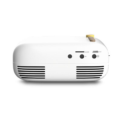

YG200 Mini LCD Projector 1080P 60" Home Theater LED Video Projection Machine 400 Lumens Built-in Speaker Portable Beamer for Child