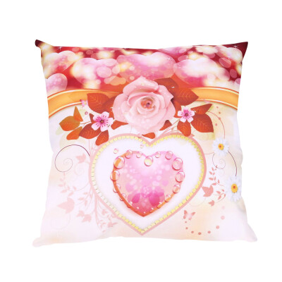 

Siaonvr Valentines Day Print Pillow Cases Polyester Sofa Car Cushion Cover Home Decor