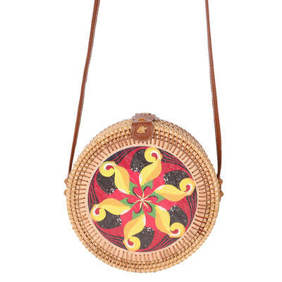 

Straw Bag Bohemian Leather Hasp Women Shoulder Bag Summer Beach Bag Single Straps Rattan Bag Handmade Messenger Crossbody Bag