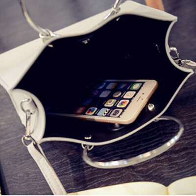 

Tailored Fashion Women Leather Hoop Handbag Single Shoulder BagClutch Bag 1Set GY