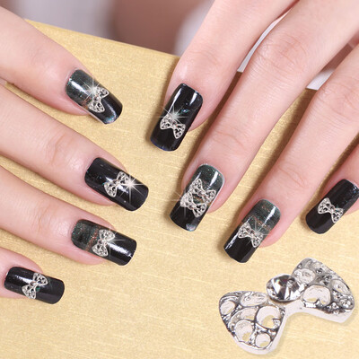 

10 PCS Acrylic 3D Stickers Bow Tie Nail Art Glitter DIY Decoration