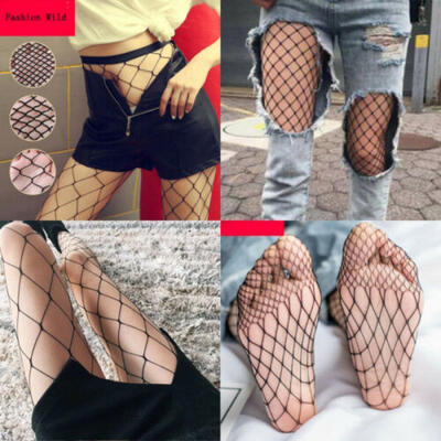 

Lady Women Sexy Lingerie Fishnet Lace Mesh High Thigh Stockings Pantyhose Socks