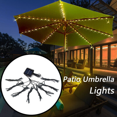 

Gobestart 72LED Patio Umbrella Lights Waterproof Outdoor String Lights Solar