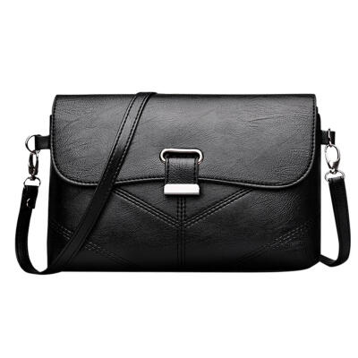 

Casual Women Messenger PU Leather Shoulder Bags Flap Small Crossbody Clutch