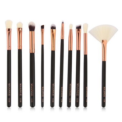 

Toponeto 10pcs Makeup Brush Set tools Make-up Toiletry Kit Wool Make Up Brush Set