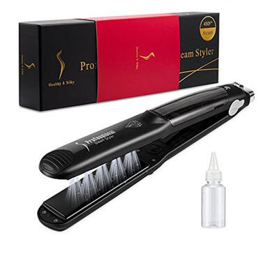 

2 In 1 Hair Straighter And Curler Ionic Flat Iron With 6 Temperature SettingEU PLUG