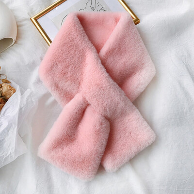 

Gobestart Women Fashion Winter Faux Fur Villus Scarf Outerwear Leopard Print Scarf Warm