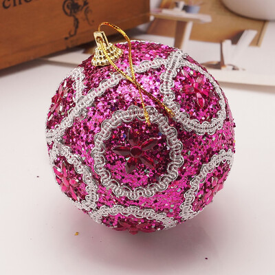 

Tailored Christmas Rhinestone Glitter Baubles Ball Xmas Tree Ornament Decoration 8CM