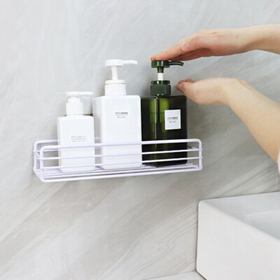 

Gobestart Wall-Mounted Bathroom Storage Rack Home Finishing Rack Storage Rack