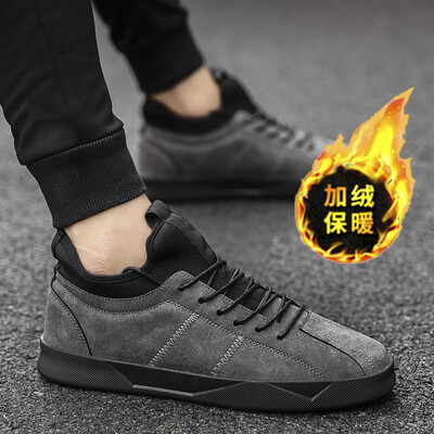 

2019 new summer mens casual shoes peas shoes Korean version of the trend of mens shoes mens tide shoes plus velvet warm cotton shoes