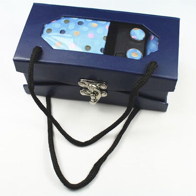 

Manufacturers custom new tie four-piece high-grade polyester silk yarn-dyed jacquard tie portable suit tie