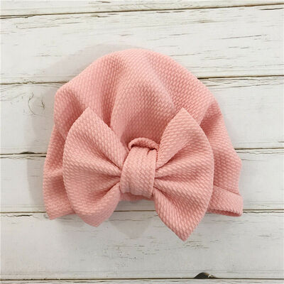 

Newborn Baby Kid Soft Cotton Turban Bunny Ear Hat Head Wrap Knot Headband Cap