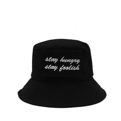 

Hat female autumn&winter letters posted fisherman Hat Japanese literary soft sister Sun Hat casual Joker basin Hat mens tide