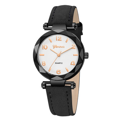 

Hot Sale Women Watches Roman Numerals Dial Ladies Quartz Wristwatch Irregular Casual Leather Strap Fashion Geneva Clock Female 5