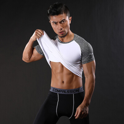 

Toponeto Fashion Mens Elastic Fitness Breathable Fast Drying Sports Tight Top Blouse